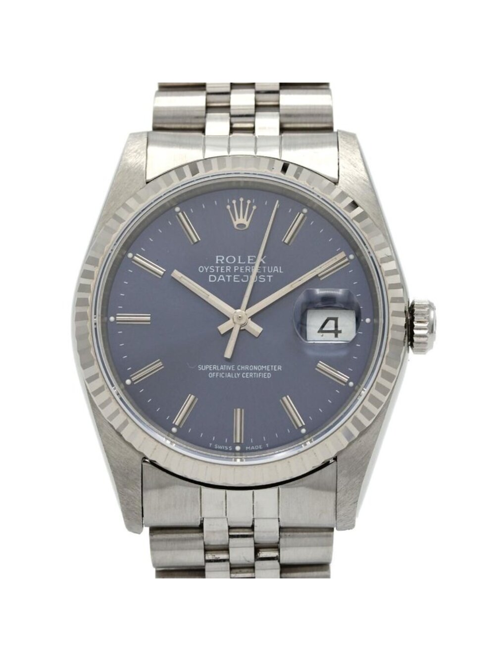 Rolex Datejust Stainless Steel White Gold Automatic